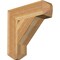 Ekena Millwork Traditional Craftsman Rough Sawn Bracket, Western Red Cedar, 6"W x 22"D x 22"H BKT06X22X22TRA04RWR - alternate 1